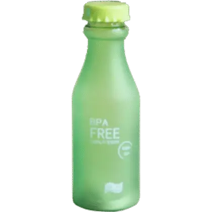 Trendige Trinkflasche "frosted" - grün